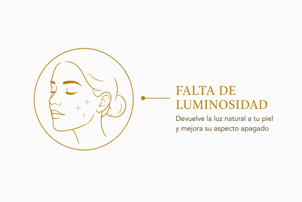 Falta de luminosidad en la piel madura