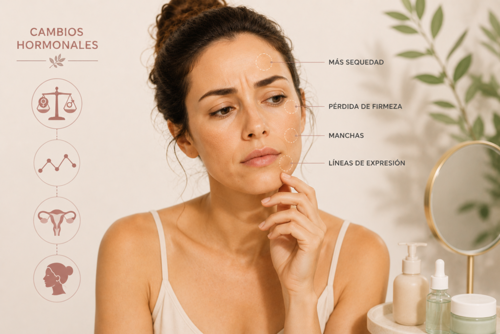 Error al ignorar los cambios hormonales en la piel
