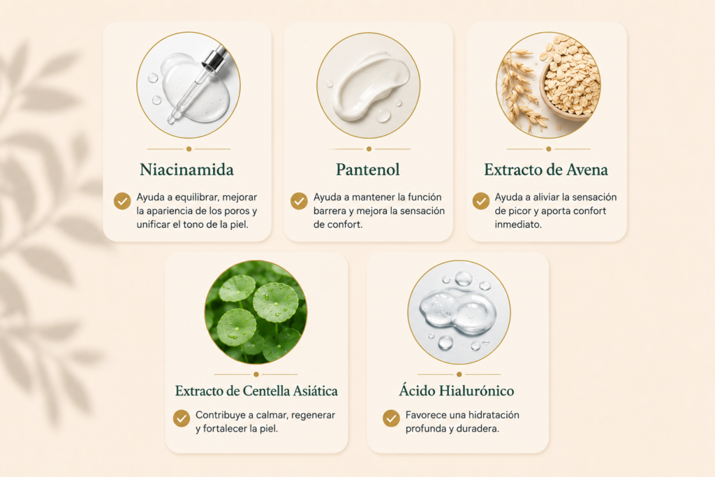 Ingredientes de la gama Clarité para piel con imperfecciones