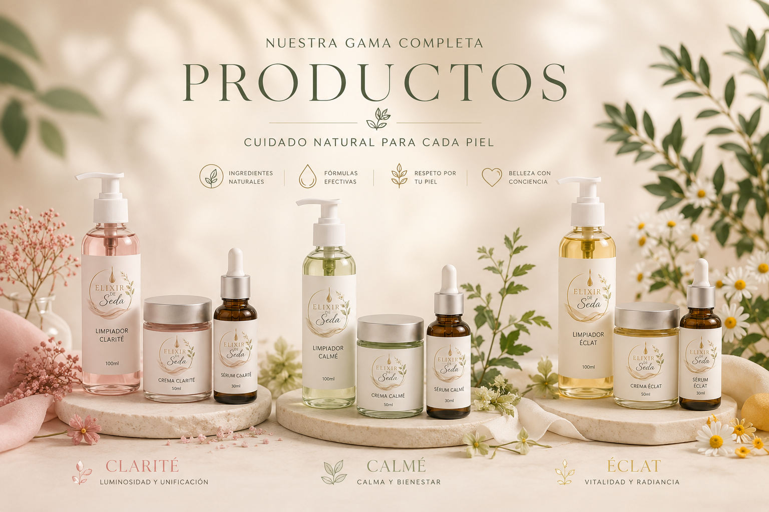 Productos del catálogo cosmética natural personalizada